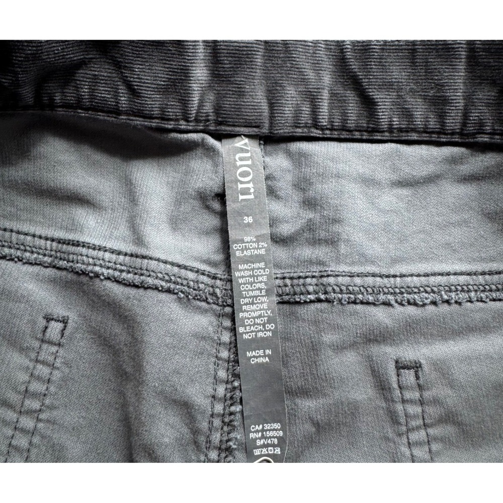 Vuori Pants Mens Corduroy Gray size 36x30 Preppy Casual Dressy - Picture 8 of 11